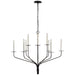 Visual Comfort Signature - S 5752AI - LED Chandelier - Belfair - Aged Iron