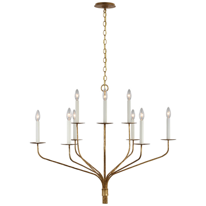 Visual Comfort Signature - S 5752GI - LED Chandelier - Belfair - Gilded Iron