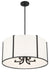 Crystorama - CAR-9206-BK - Six Light Pendant - Carlyn - Black