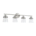 Capital Lighting - 147041BN-534 - Four Light Vanity - Madison - Brushed Nickel