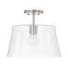 Capital Lighting - 246911BN - One Light Pendant - Baker - Brushed Nickel