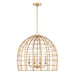 Capital Lighting - 344141MA - Four Light Pendant - Wren - Matte Brass