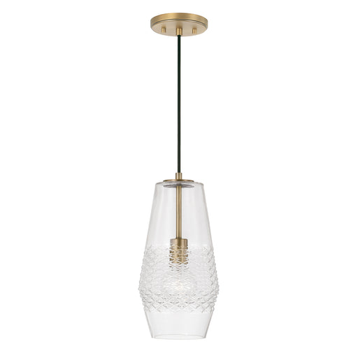 Capital Lighting - 345011AD - One Light Pendant - Dena - Aged Brass