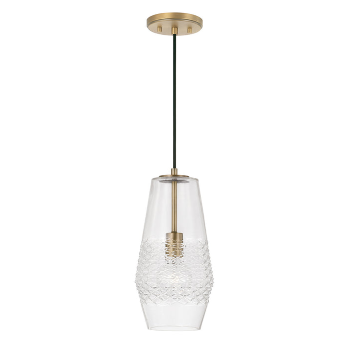 Capital Lighting - 345011AD - One Light Pendant - Dena - Aged Brass