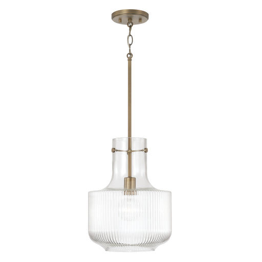 Capital Lighting - 345111AD - One Light Pendant - Nyla - Aged Brass