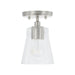 Capital Lighting - 346911BN-533 - One Light Pendant - Baker - Brushed Nickel