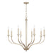 Capital Lighting - 444881BS - Eight Light Chandelier - Breigh - Brushed Champagne