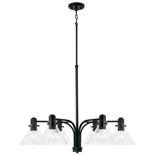 Capital Lighting - 445861MB-528 - Six Light Chandelier - Greer - Matte Black