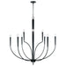 Capital Lighting - 445901MB - Ten Light Chandelier - Holden - Matte Black