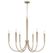 Capital Lighting - 445961AD - Six Light Chandelier - Holden - Aged Brass