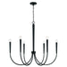 Capital Lighting - 445961MB - Six Light Chandelier - Holden - Matte Black