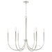 Capital Lighting - 445961PN - Six Light Chandelier - Holden - Polished Nickel