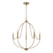 Capital Lighting - 447051AD - Five Light Chandelier - Madison - Aged Brass