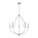 Capital Lighting - 447051BN - Five Light Chandelier - Madison - Brushed Nickel