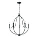 Capital Lighting - 447051MB - Five Light Chandelier - Madison - Matte Black