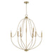 Capital Lighting - 447091AD - Nine Light Chandelier - Madison - Aged Brass