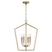 Capital Lighting - 545941AD - Four Light Foyer Pendant - Holden - Aged Brass