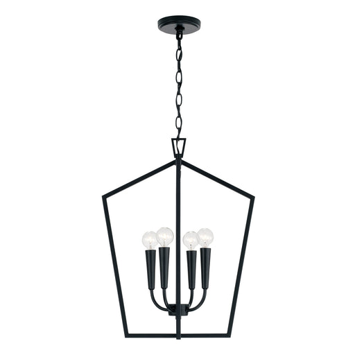 Capital Lighting - 545941MB - Four Light Foyer Pendant - Holden - Matte Black