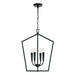 Capital Lighting - 545941MB - Four Light Foyer Pendant - Holden - Matte Black