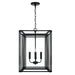 Capital Lighting - 546041MB - Four Light Foyer Pendant - Lennon - Matte Black