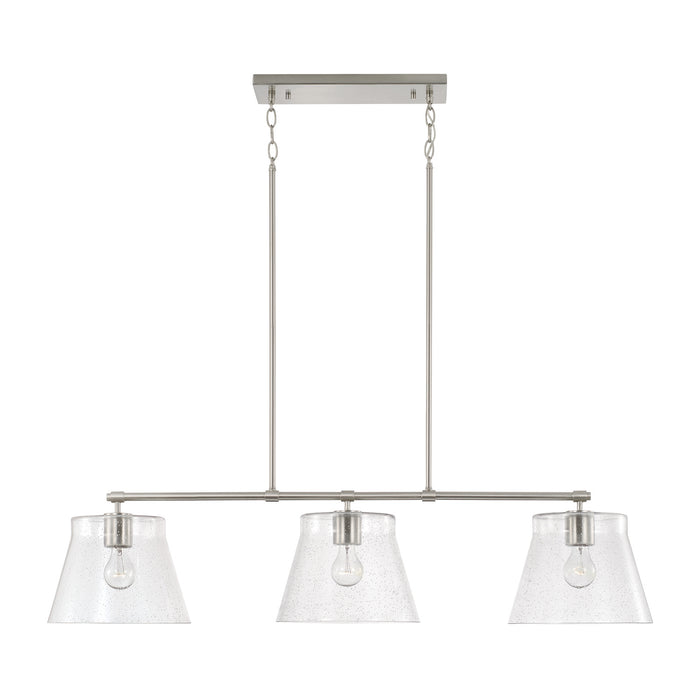 Capital Lighting - 846931BN - Three Light Island Pendant - Baker - Brushed Nickel