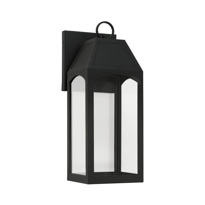 Capital Lighting - 946311BK-GL - One Light Outdoor Wall Lantern - Burton - Black