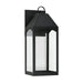 Capital Lighting - 946321BK-GL - One Light Outdoor Wall Lantern - Burton - Black