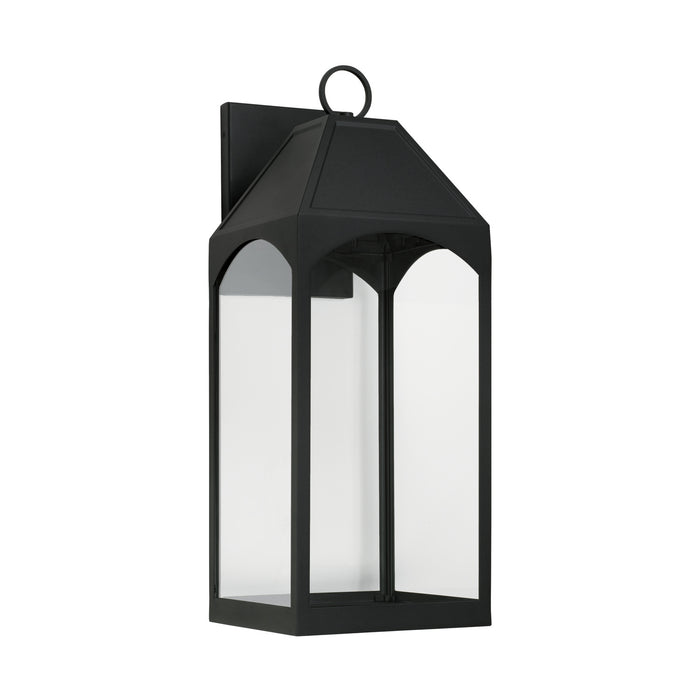 Capital Lighting - 946341BK-GL - One Light Outdoor Wall Lantern - Burton - Black