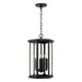 Capital Lighting - 946642BK - Four Light Outdoor Hanging Lantern - Walton - Black