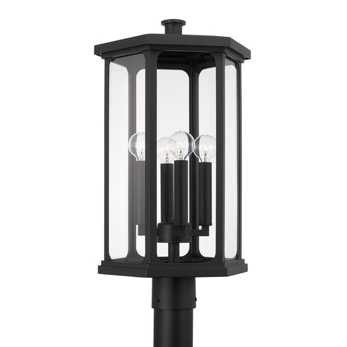 Capital Lighting - 946643BK - Four Light Outdoor Post Lantern - Walton - Black