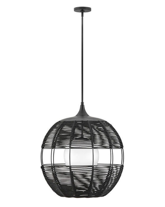 Hinkley - 19675BK - LED Hanging Lantern - Maddox - Black