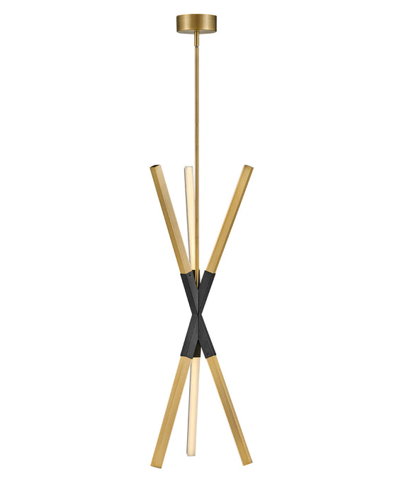 Fredrick Ramond - FR30617LCB - LED Pendant - Rae - Lacquered Brass