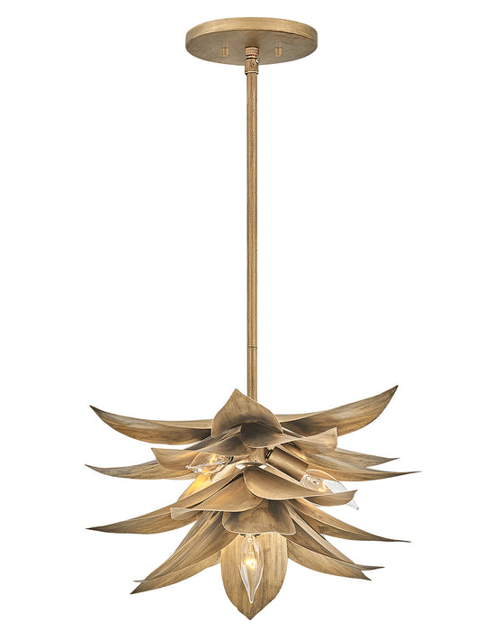 Fredrick Ramond - FR30811BNG - LED Pendant - Agave - Burnished Gold