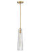 Fredrick Ramond - FR31107HBR-CL - LED Pendant - Cosette - Heritage Brass