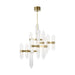 Visual Comfort Modern - 700LGSN31BR-LED927 - LED Chandelier - Langston - Plated Brass