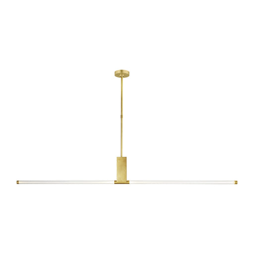 Visual Comfort Modern - 700LSPHB68NB-LED927 - LED Linear Suspension - Phobos - Natural Brass