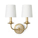 Regina Andrew - 15-1166 - Two Light Wall Sconce - Fisher - Gold Leaf