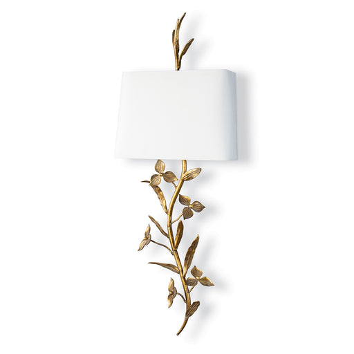 Regina Andrew - 15-1179 - Two Light Wall Sconce - Trillium - Antique Gold Leaf