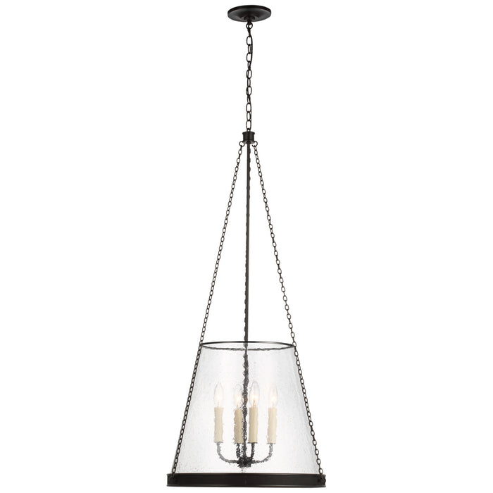 Visual Comfort Signature - S 5182BZ-CG - LED Pendant - Reese - Bronze