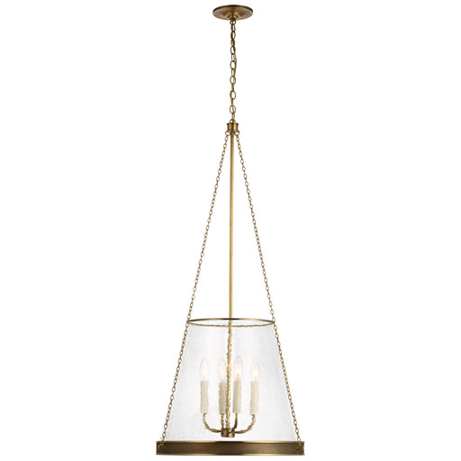 Visual Comfort Signature - S 5182SB-CG - LED Pendant - Reese - Soft Brass