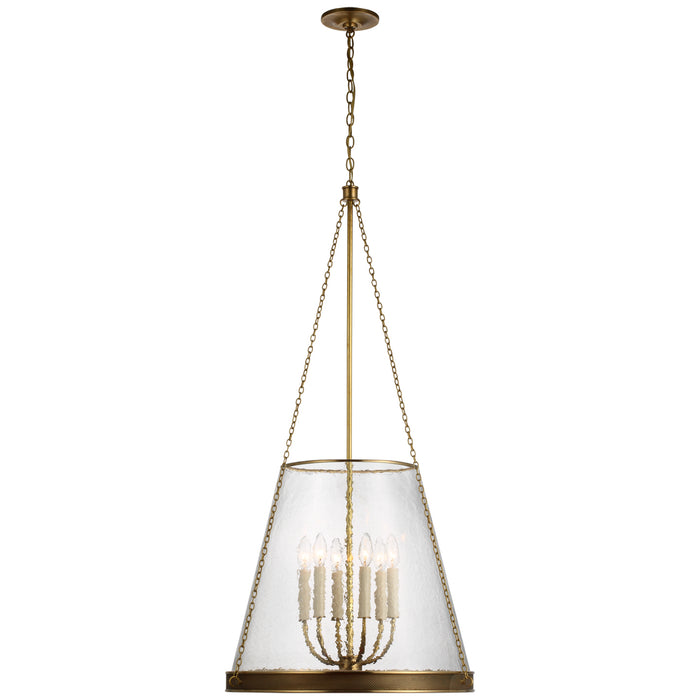 Visual Comfort Signature - S 5183SB-CG - LED Pendant - Reese - Soft Brass