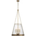 Visual Comfort Signature - S 5183SB-CG - LED Pendant - Reese - Soft Brass