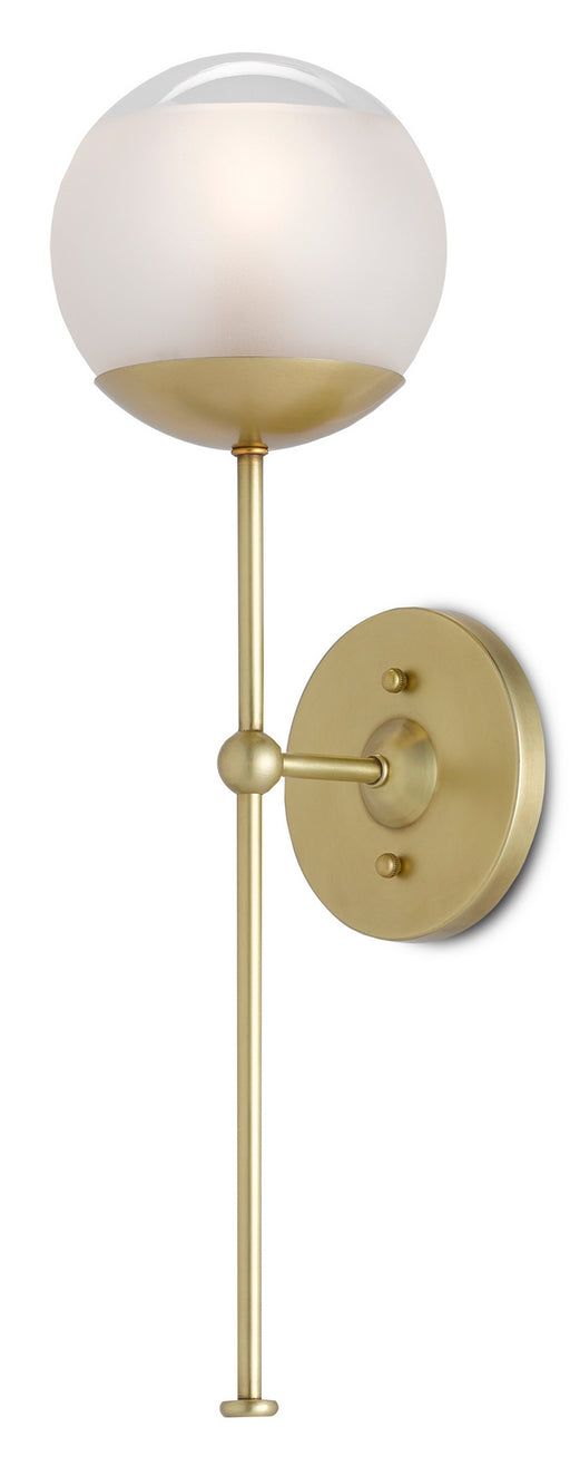 Currey and Company - 5000-0154 - One Light Wall Sconce - Montview - Brushed Brass