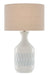 Currey and Company - 6000-0516 - One Light Table Lamp - Samba - White/Sky Blue