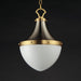 Maxim - 10384WTSNSBR - One Light Pendant - Conrad - Satin Nickel / Satin Brass