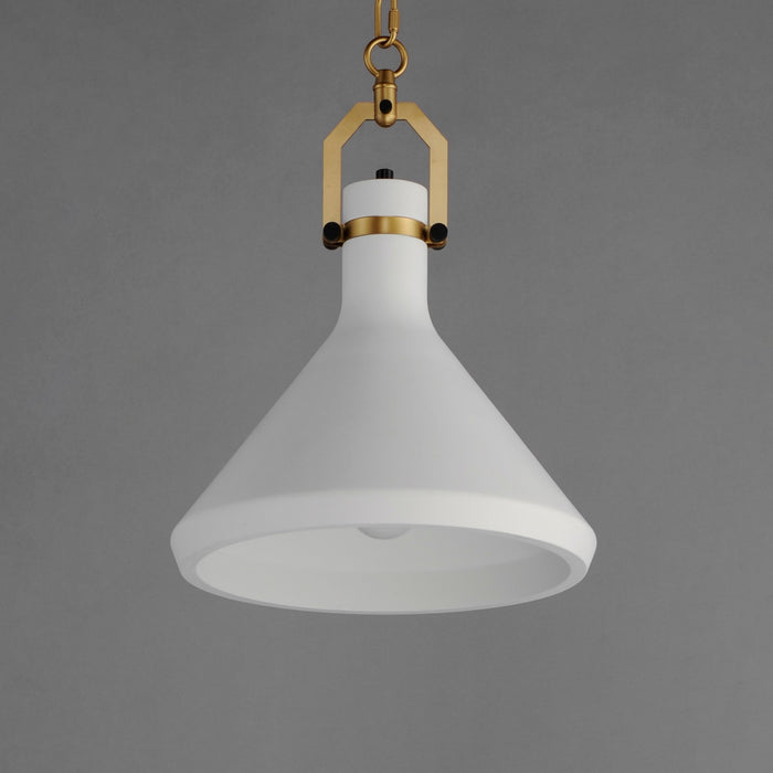 Maxim - 12383WTSBR - One Light Pendant - Lumi - Satin Brass