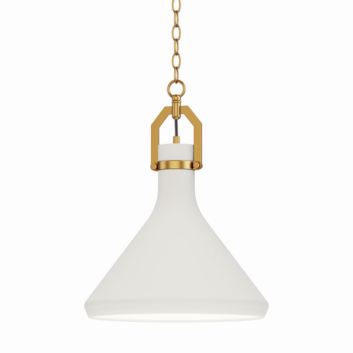 Maxim - 12383WTSBR - One Light Pendant - Lumi - Satin Brass