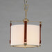 Maxim - 16133FTWZBSD - One Light Pendant - Sausalito - Weathered Zinc / Brown Suede