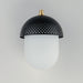 Maxim - 30182WTBKGLD - One Light Outdoor Wall Sconce - Perf Outdoor - Black / Gold