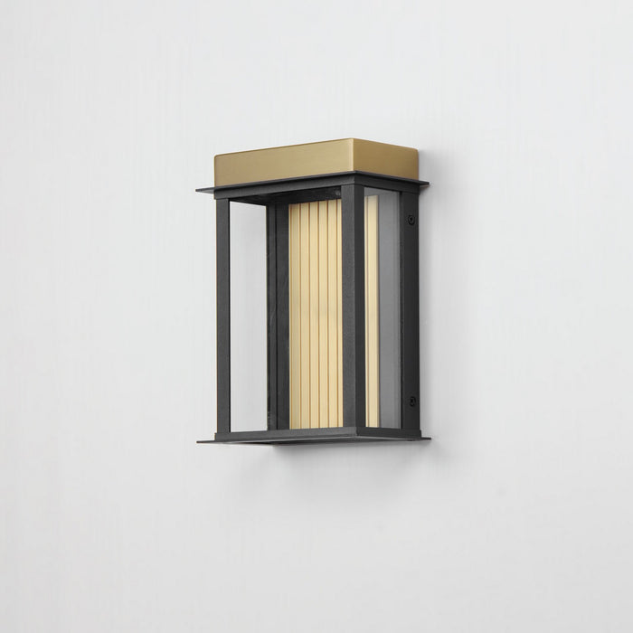 Maxim - 50752BKGLD - LED Outdoor Wall Sconce - Rincon - Black / Gold